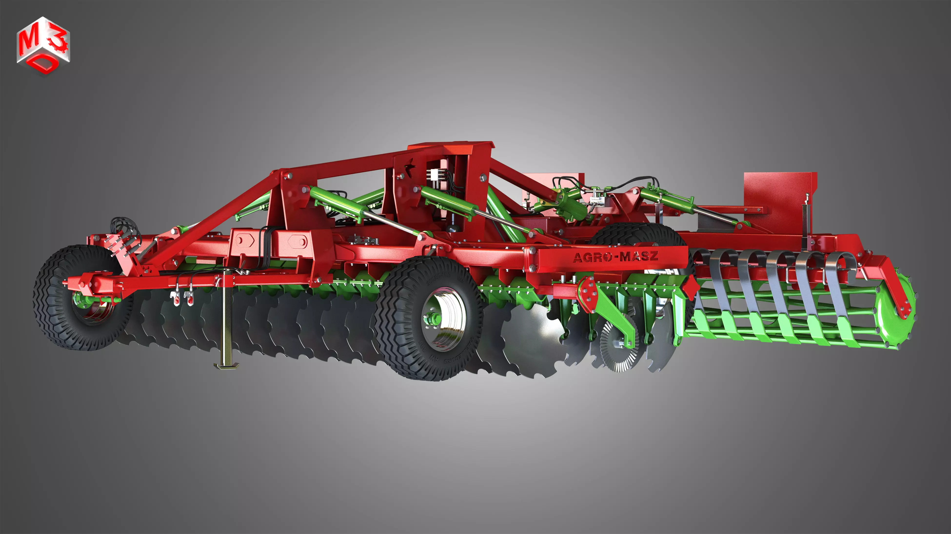 AGRO MASZ Tillage Machine 3D model_0
