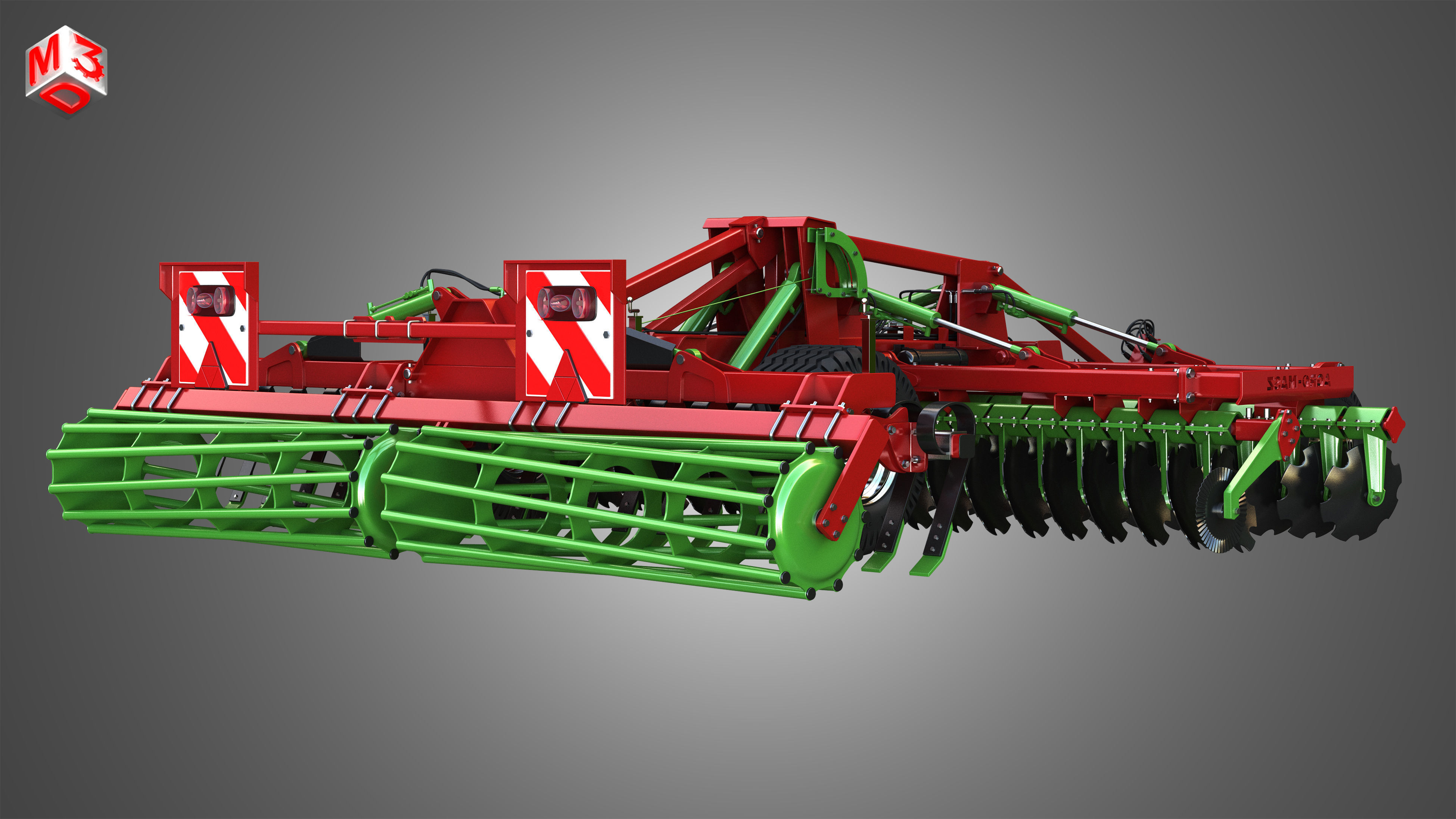 AGRO MASZ Tillage Machine 3D model_1