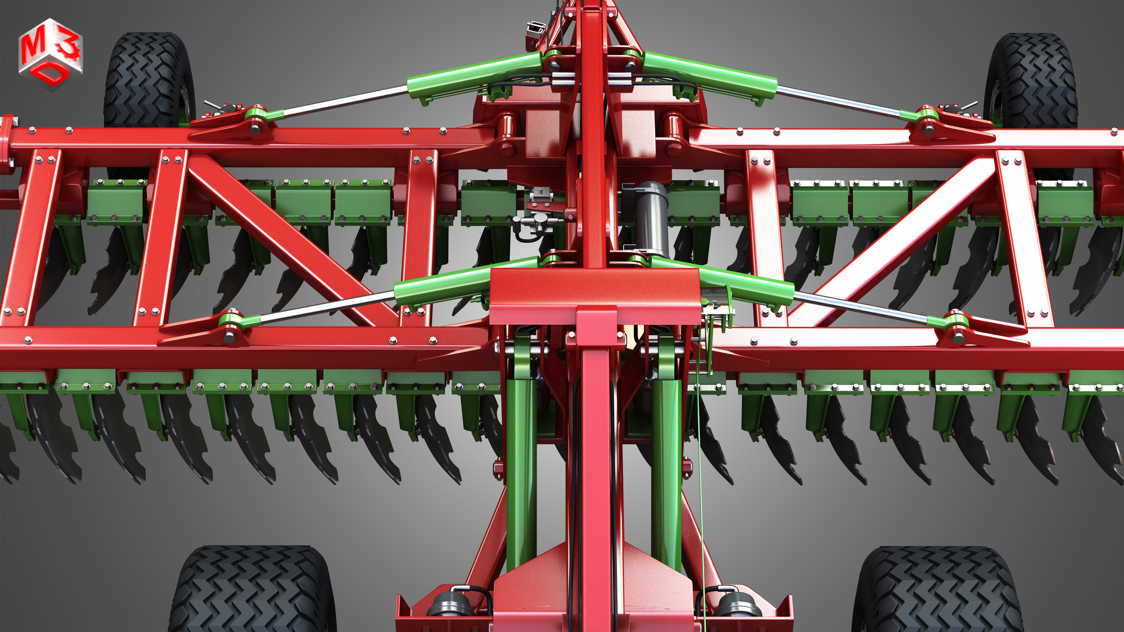 AGRO MASZ Tillage Machine 3D model_14