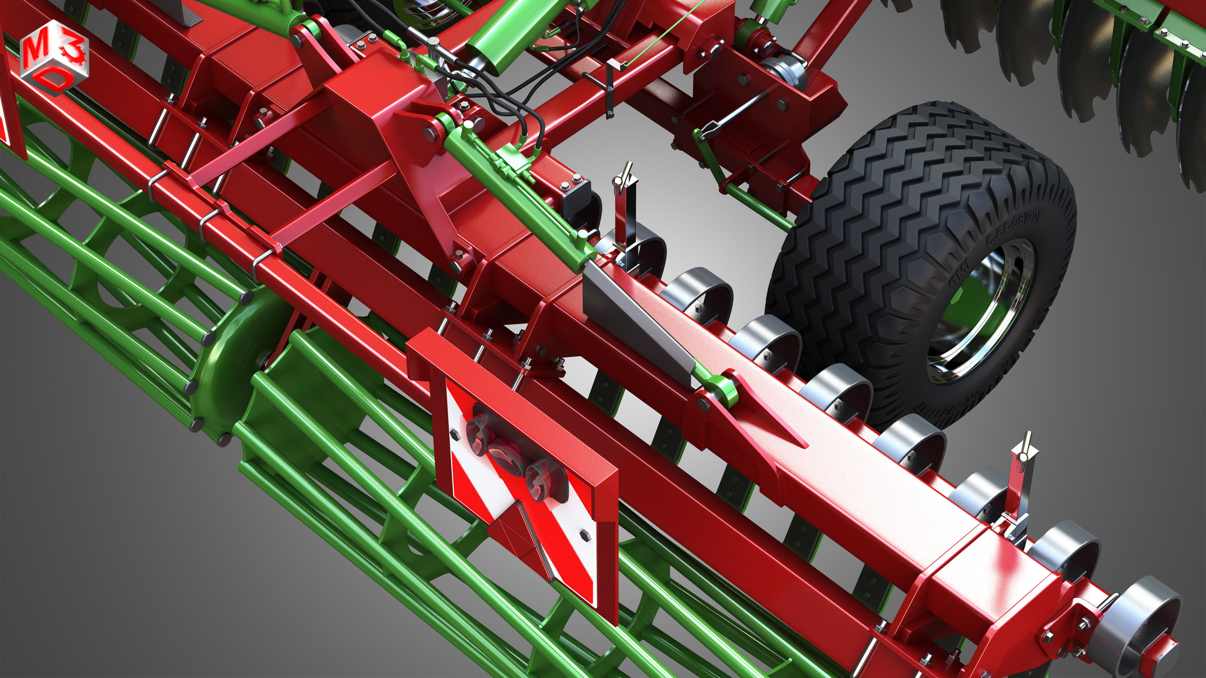 AGRO MASZ Tillage Machine 3D model_12