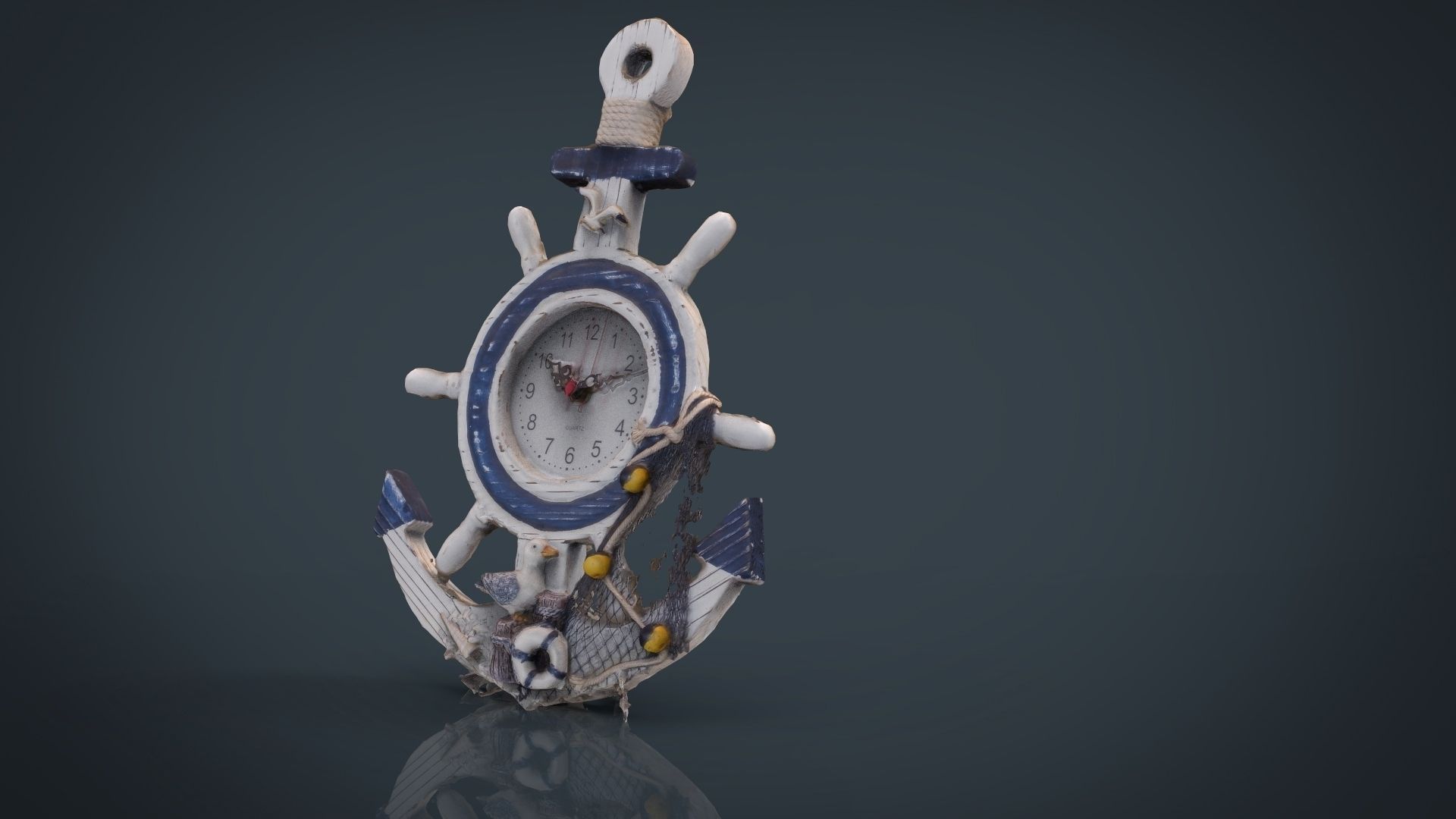 ANCHOR CLOCK DECORATIVE 3D model_4