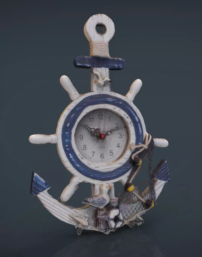 ANCHOR CLOCK DECORATIVE 3D model_0