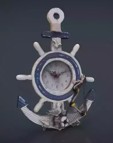 ANCHOR CLOCK DECORATIVE 3D model