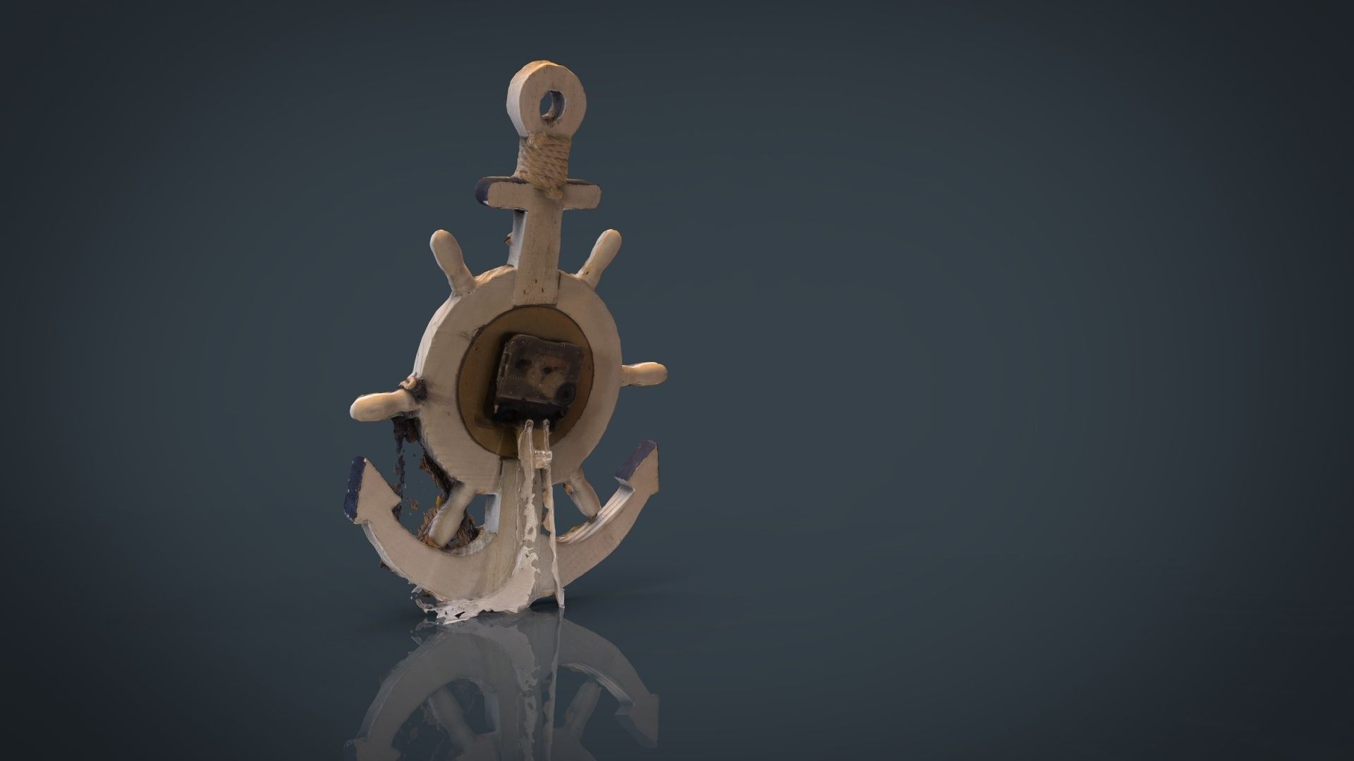 ANCHOR CLOCK DECORATIVE 3D model_2