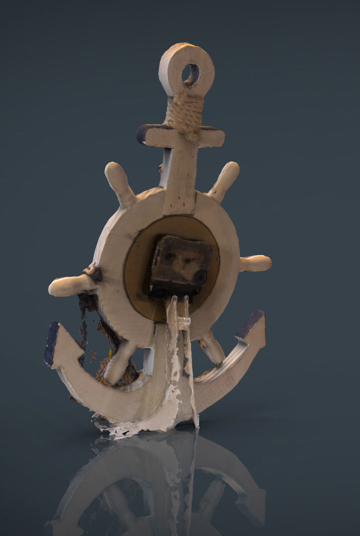 ANCHOR CLOCK DECORATIVE 3D model_5