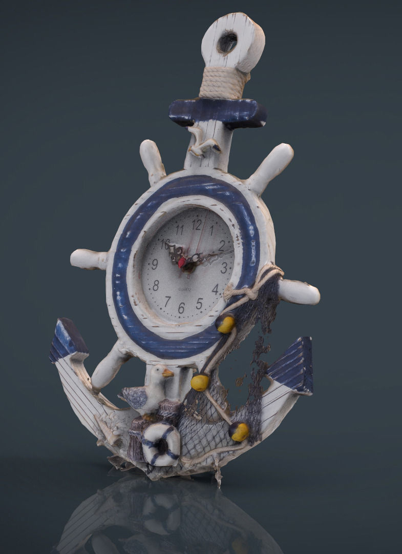ANCHOR CLOCK DECORATIVE 3D model_1