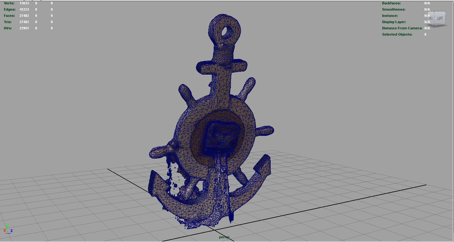 ANCHOR CLOCK DECORATIVE 3D model_10