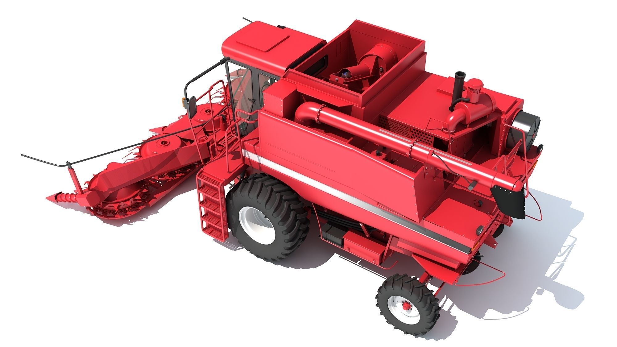 Combine Harvester 3D model_6