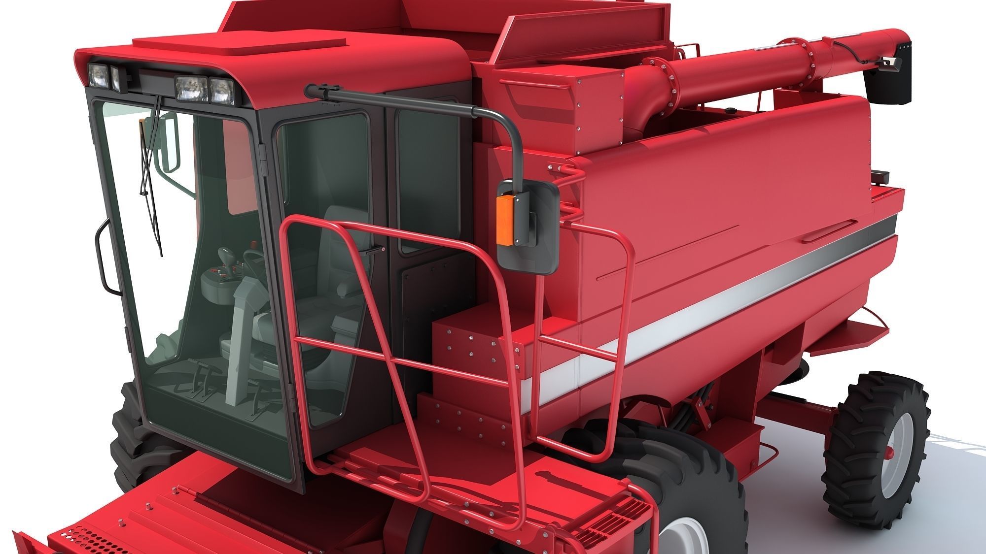 Combine Harvester 3D model_13