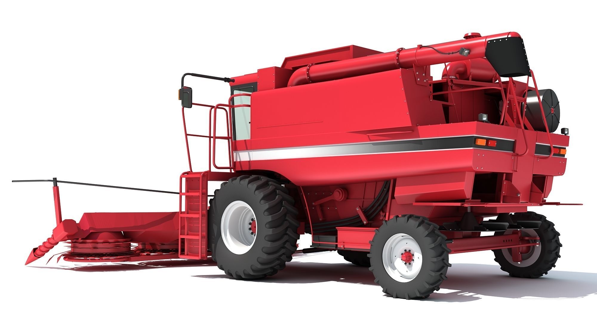 Combine Harvester 3D model_5