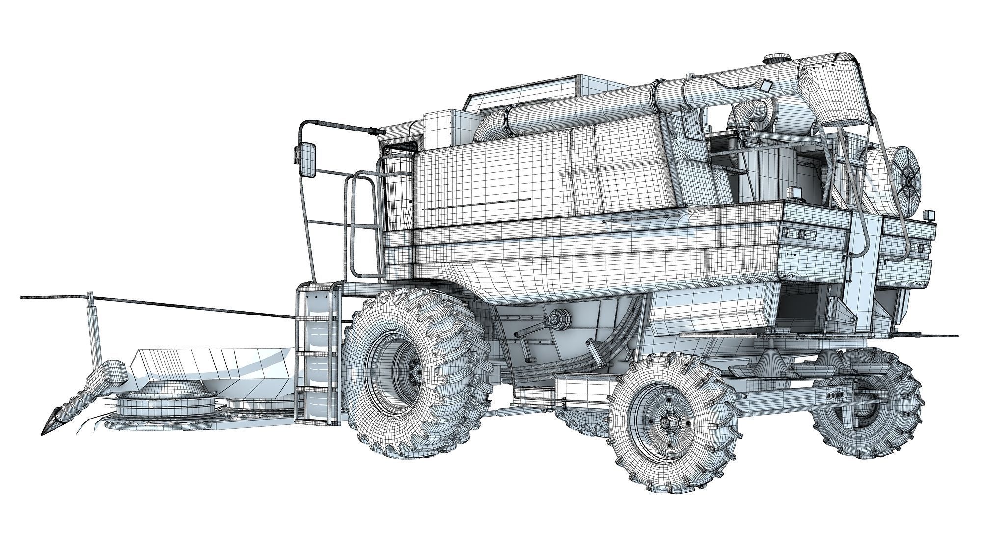 Combine Harvester 3D model_15
