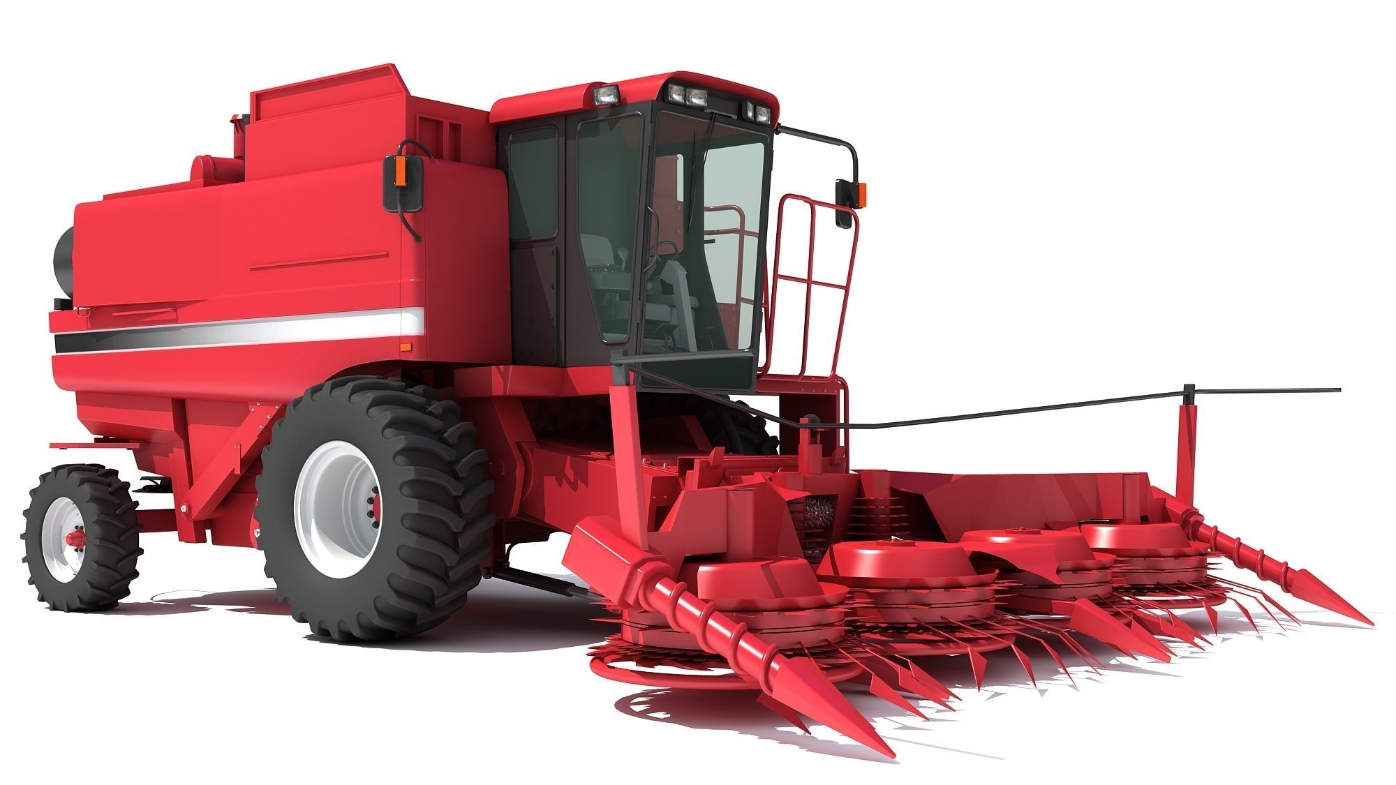 Combine Harvester 3D model_3