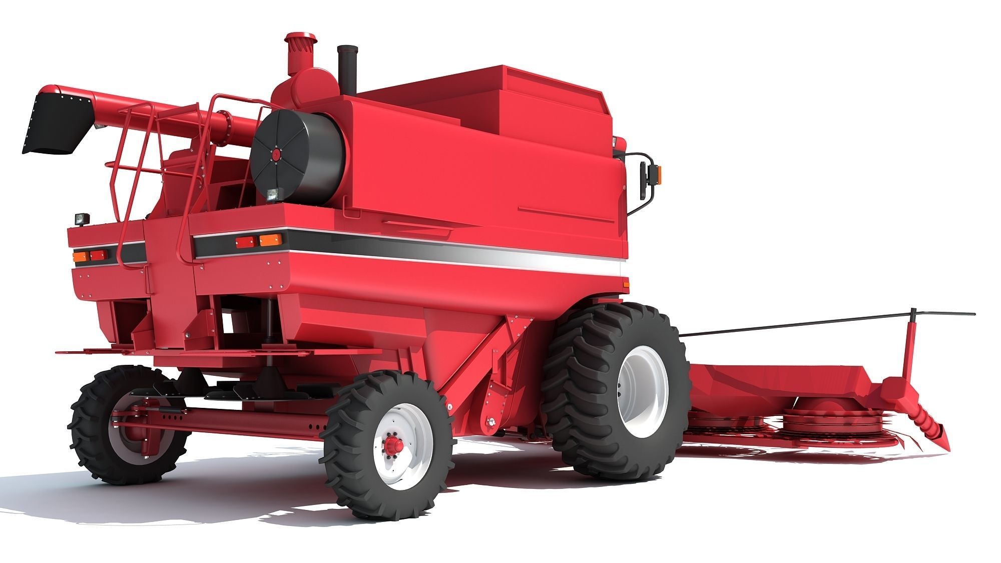 Combine Harvester 3D model_8