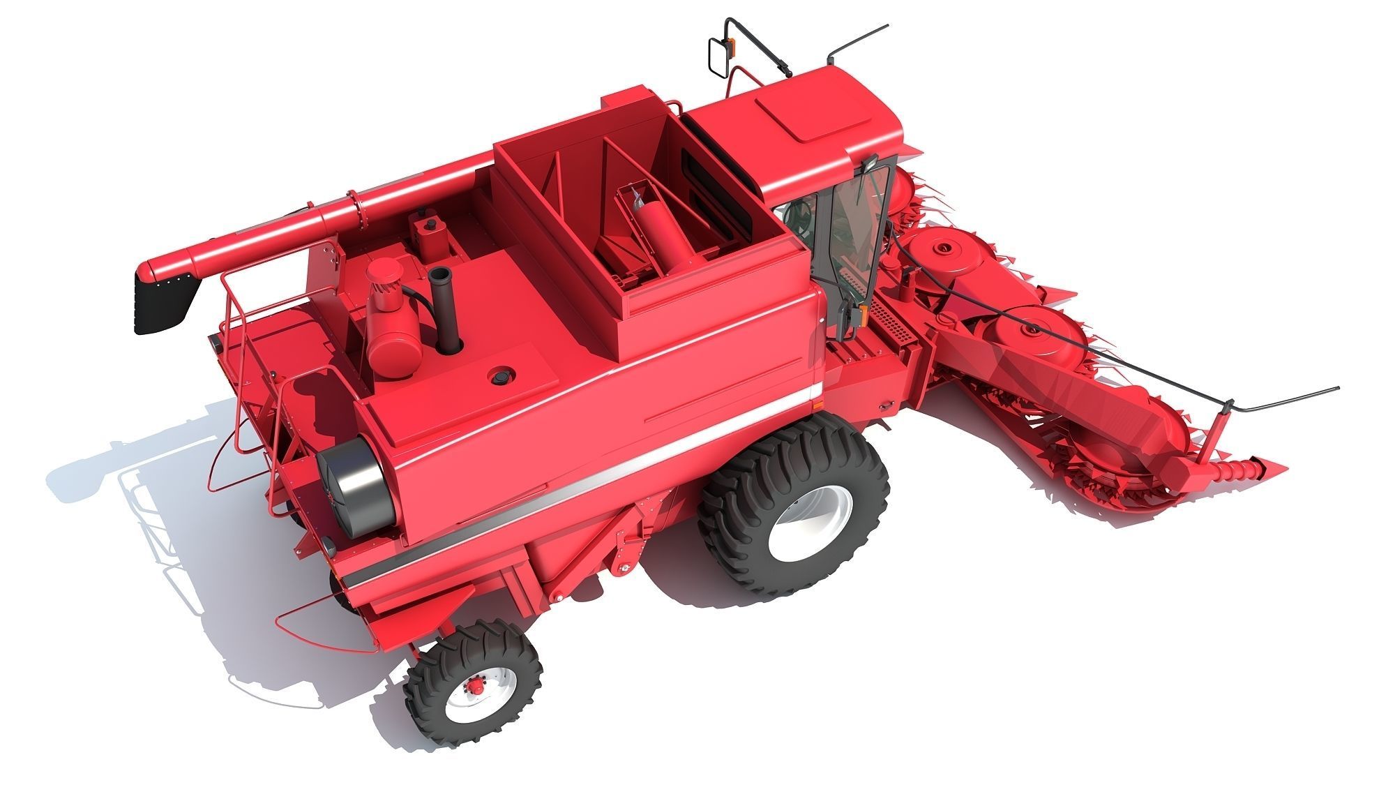 Combine Harvester 3D model_10