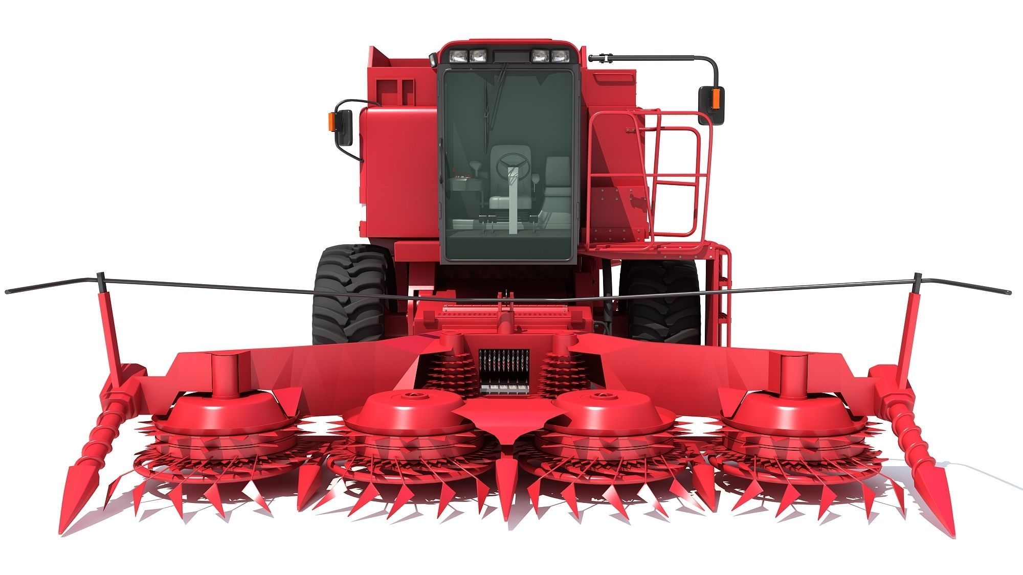 Combine Harvester 3D model_4