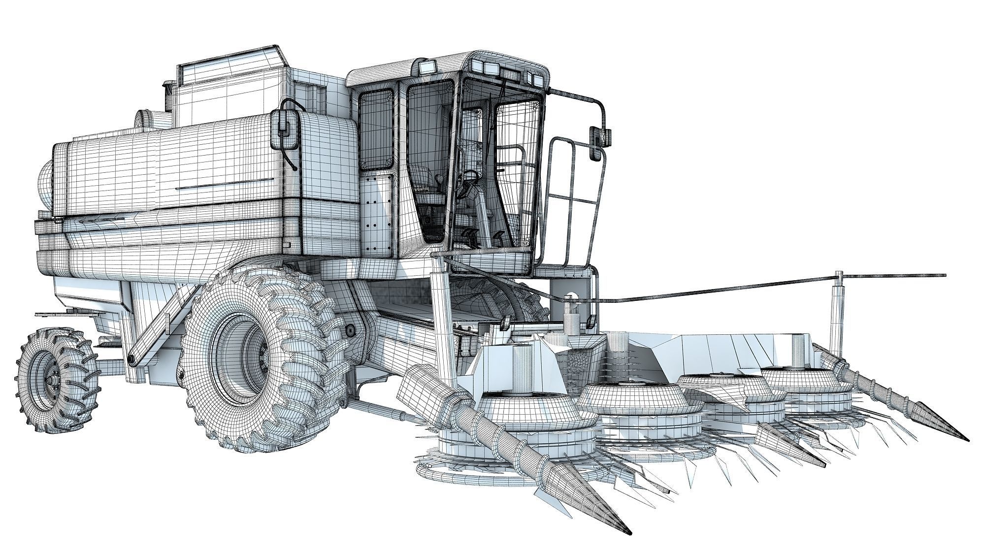 Combine Harvester 3D model_18