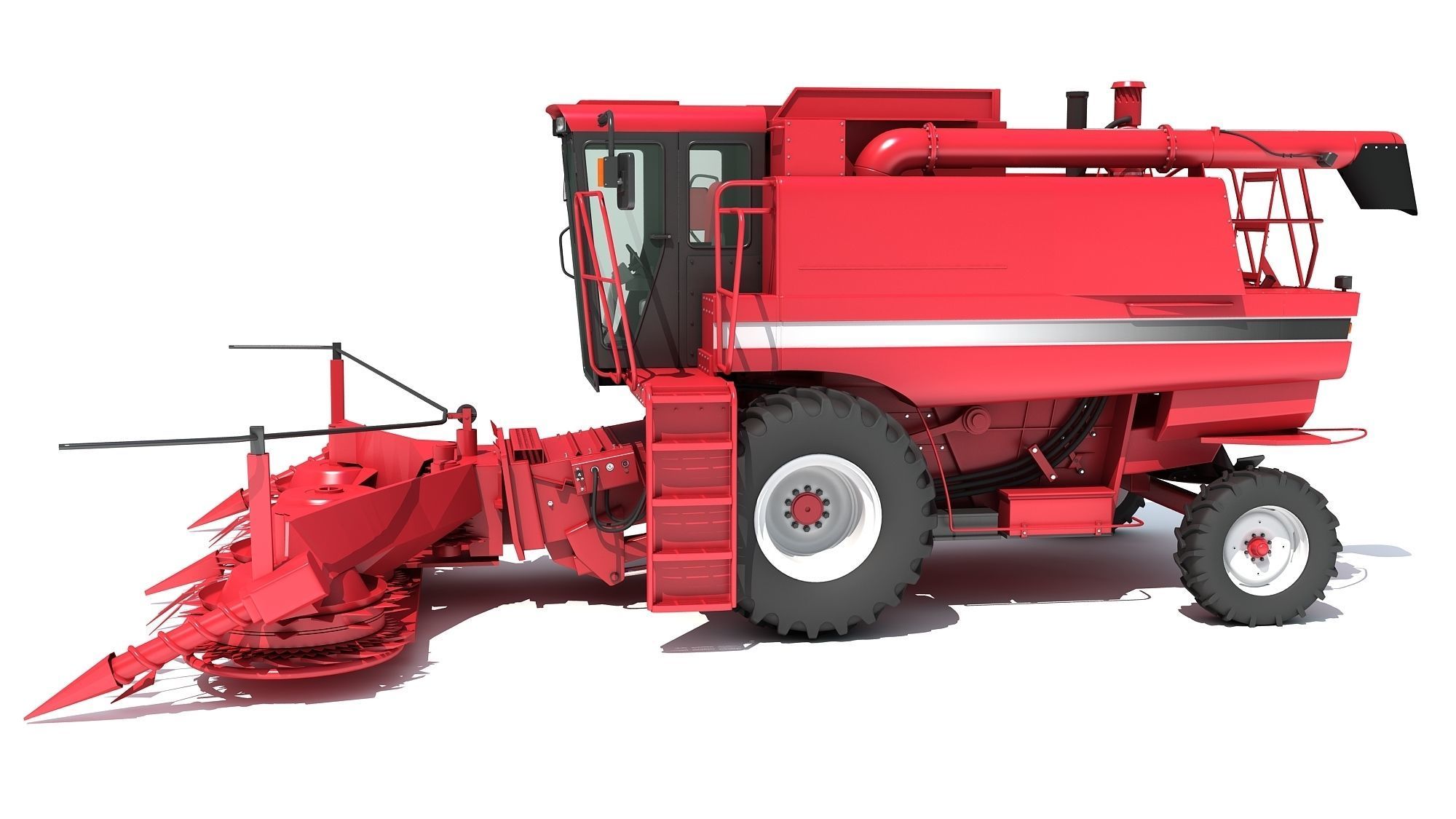 Combine Harvester 3D model_1