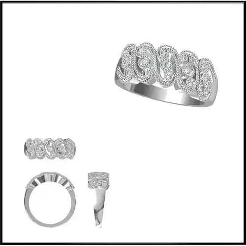 JCD Format White gold wedding rings jewelry