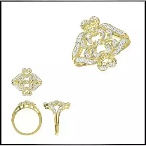 JCD Format White gold wedding rings jewellery files