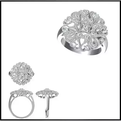 JCD Format White gold wedding rings jewelers file set