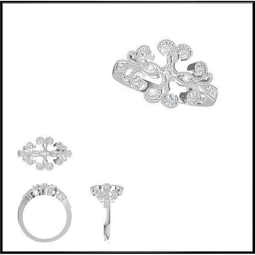 JCD Format White gold wedding rings for sale jewelry files 3D print model
