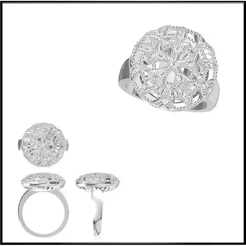 JCD Format White gold wedding rings files jewelry