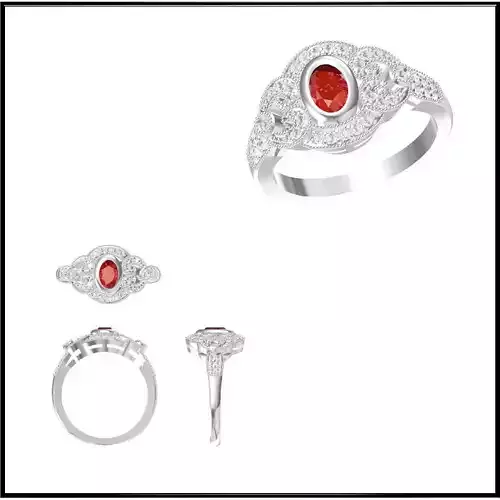 JCD Format Simple wedding rings jewelry design