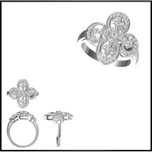 JCD Format Simple wedding rings files jewelry