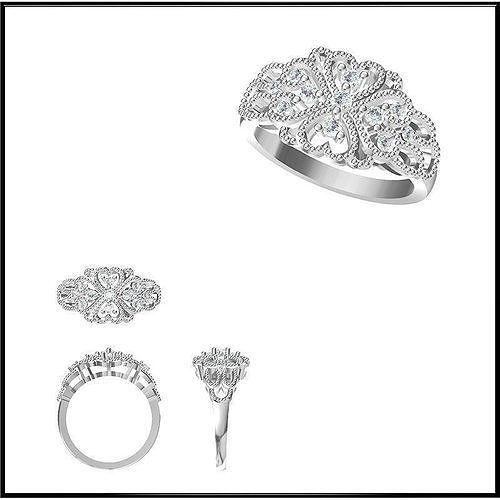 JCD Format Gold wedding ring types of jewelry files 3D print model
