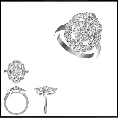 JCD Format Gold wedding ring jewelry files for sale