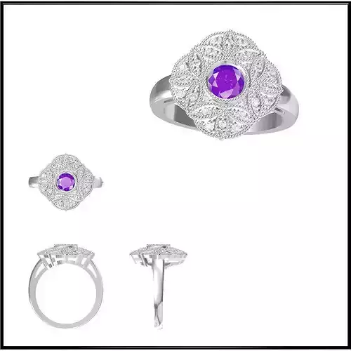 JCD Format Gold wedding ring jewellery design