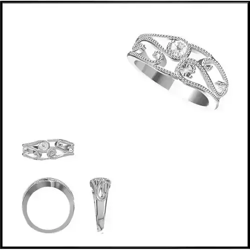 JCD Format Elegant gold wedding rings jewelry design