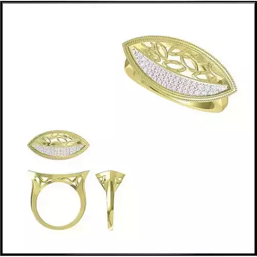 JCD Format Elegant gold wedding rings jewelry
