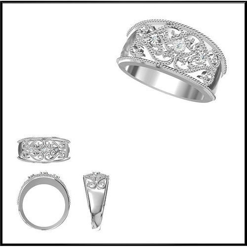 JCD Format Elegant gold wedding rings for sale jewelry files 3D print model