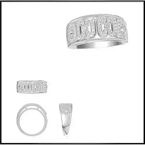 JCD Format Best wedding rings jewelers file set 3D print model