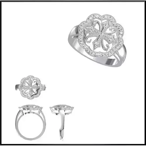 JCD Format Antique wedding rings jewelry design