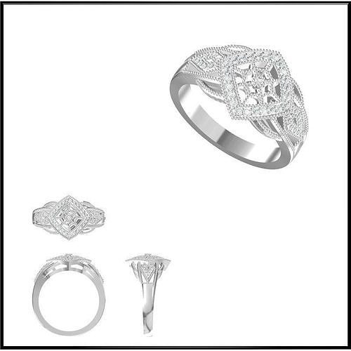 JCD Format Affordable wedding rings types of jewelry files 3D print model