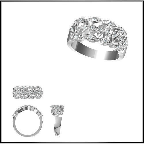 JCD Format Affordable wedding rings jewelry jcd 3D print model