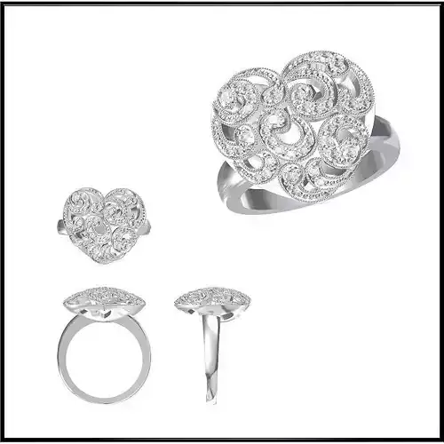JCD Format Affordable wedding rings jewelry files for sale