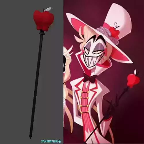 Lucifer apple scepter Hazbin Hotel staff  for printing 3D print model