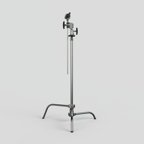 C-Stand metal stand with tripod 3D model