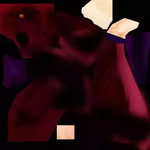 Dinoh the Monster Low-poly 3D model