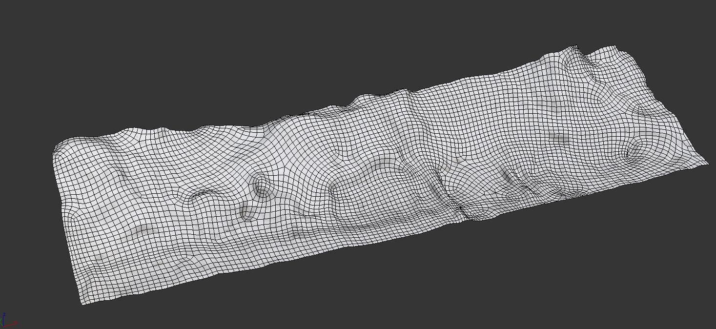 Snow fence 3D model_8