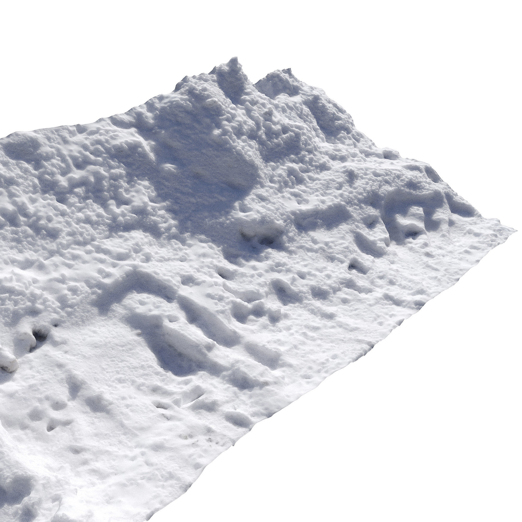 Snow fence 3D model_2