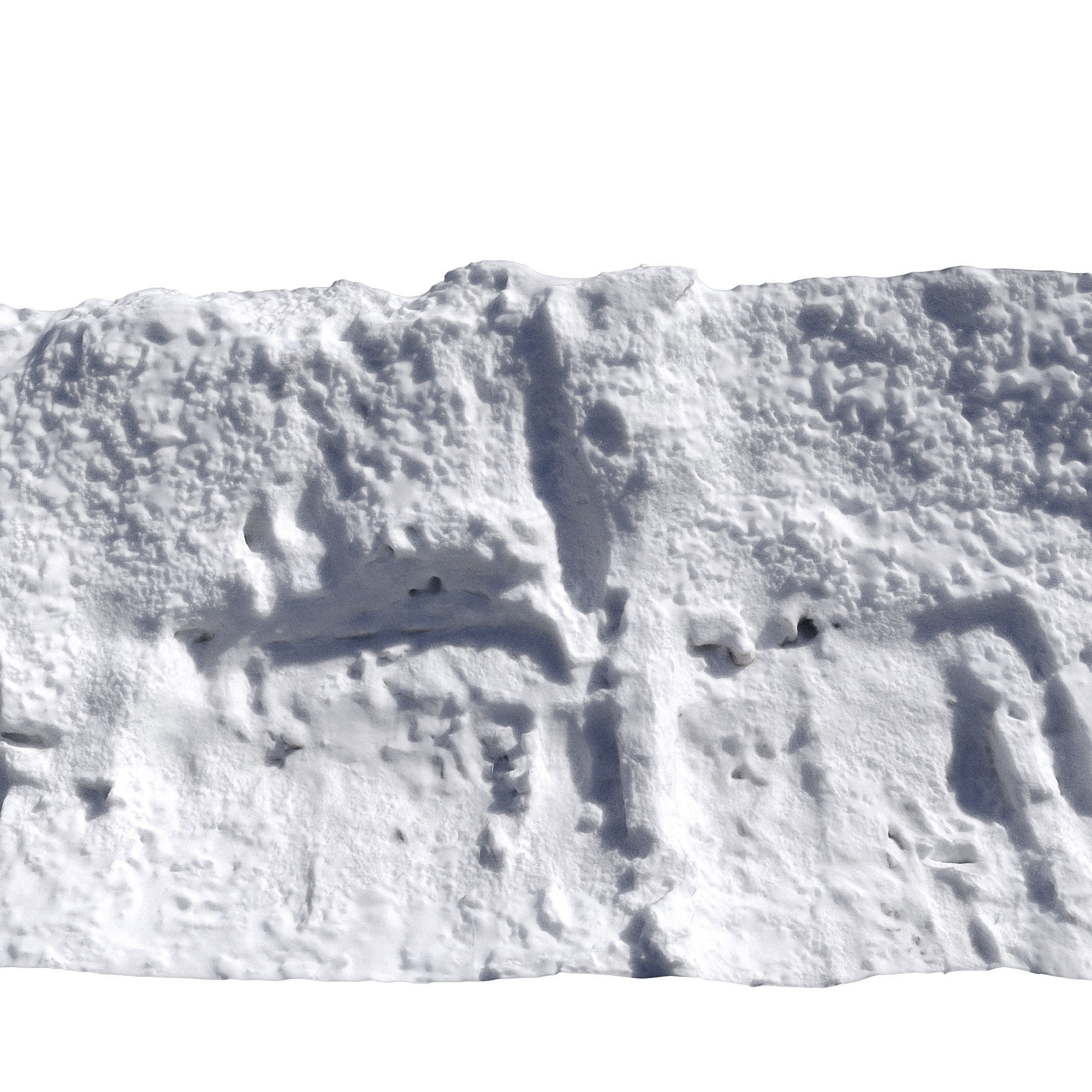 Snow fence 3D model_1