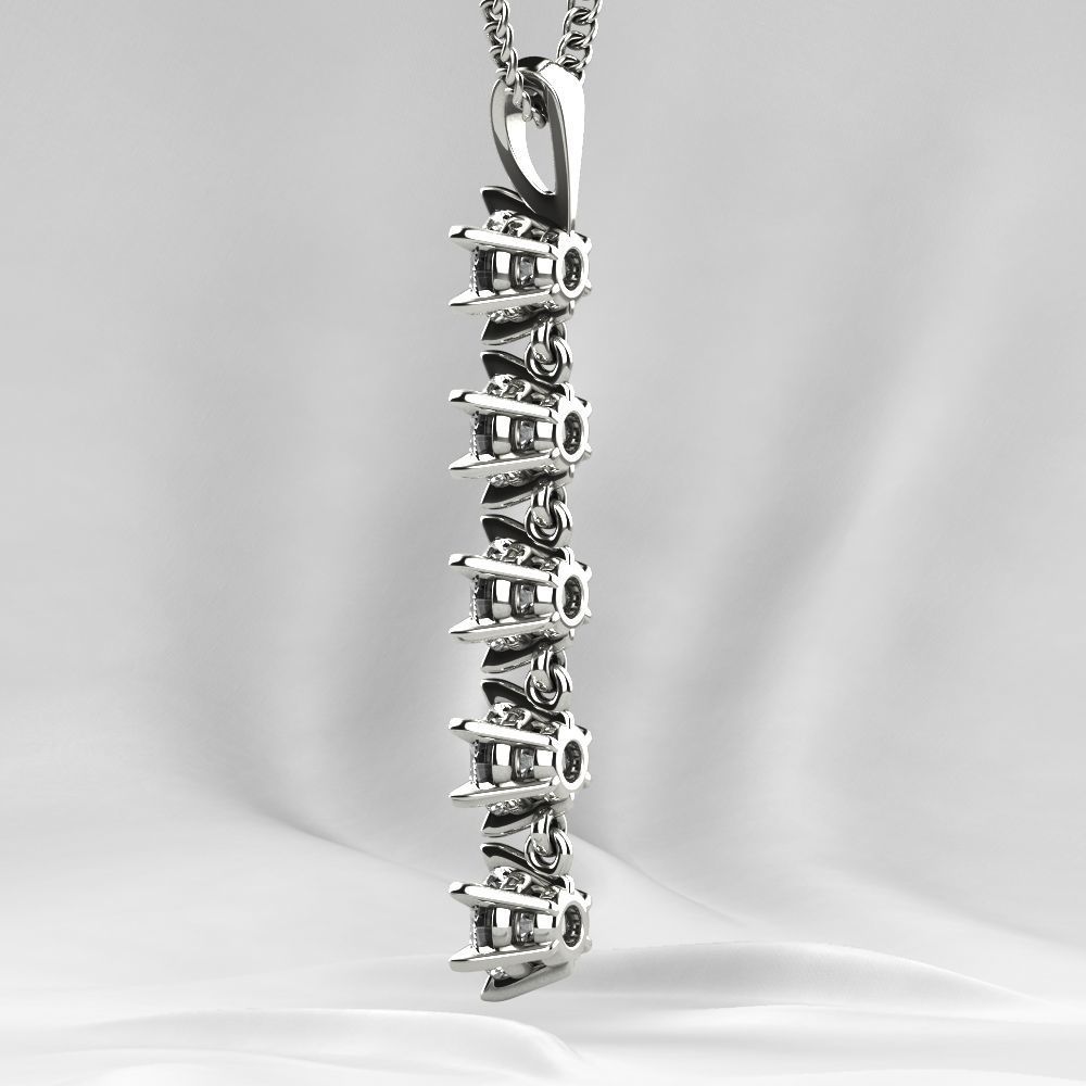 Big Gems Gold Pendant 3D print model_19