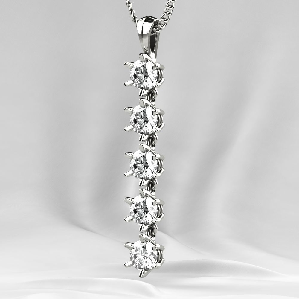 Big Gems Gold Pendant 3D print model_16