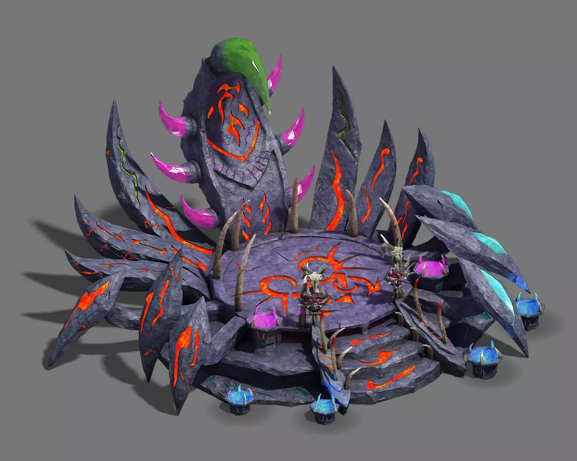 Water cloud Ze - witch cup altar 3D model