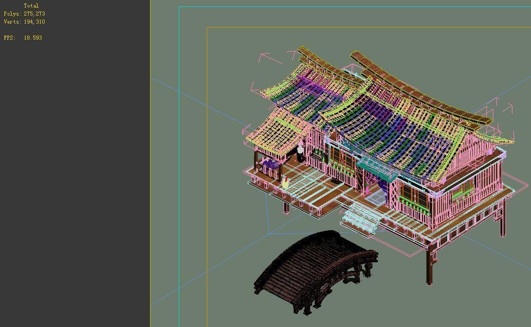 Peach Blossom Village - residential 01 3D model_2