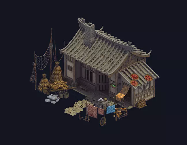 Countryside - Farmhouse 02 3D model_0